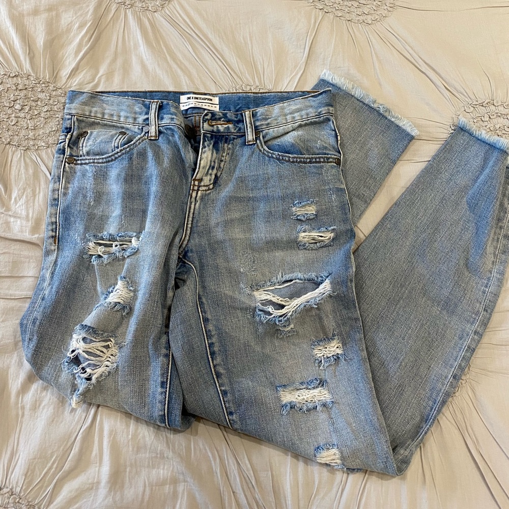 one teaspoon ripped jeans